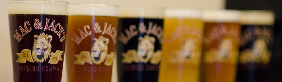 Try all 6 Mac and Jack beers at the Mint Restaurant and Alehouse