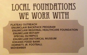 the mint works with these local foundations and charities